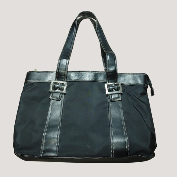 Swissgear Wenger Black Laptop Tote Bag Organizer Pockets Zipper Closure Organize - Picture 3 of 10